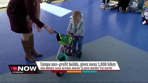 Local non-profit builds, gives 1,000 bikes away