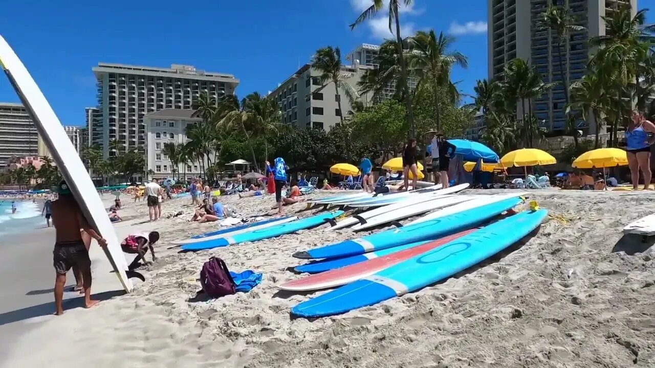 HAWAII - WAIKIKI Beach - On the Beach - Another beautiful day for people watching!-10