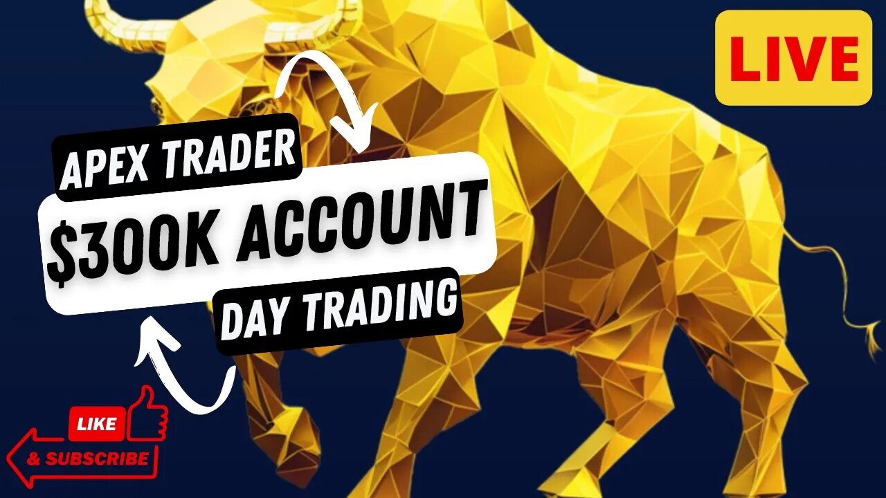 Live Day Trading Futures | $300K Apex Trader Funding Account | Nasdaq & S&P 500 | PMI Data Release