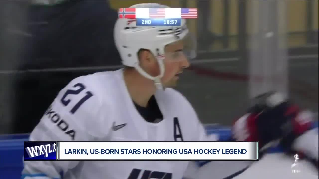 Dylan Larkin, Auston Matthews, Patrick Kane honoring USA Hockey legend with benefit game