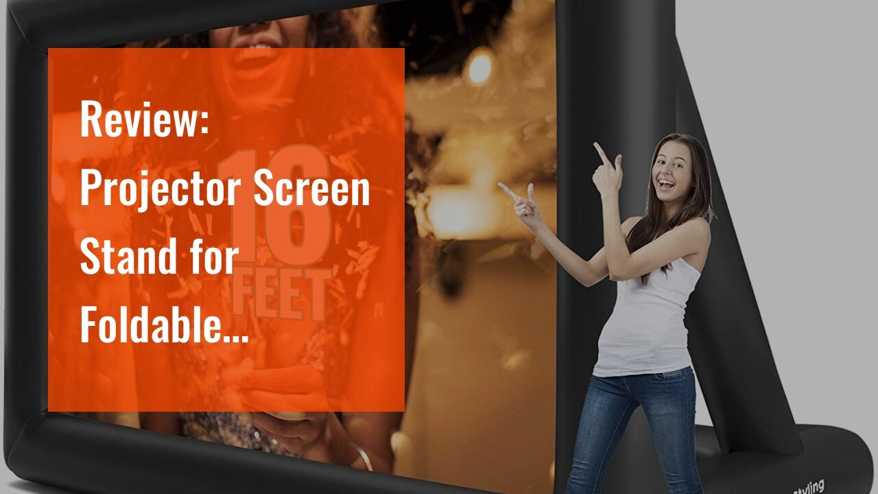 Review: Projector Screen Stand for Foldable Portable Projector Screen Outdoor Projector Movies...