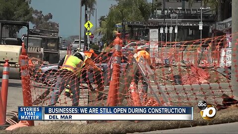 Del Mar's Downtown Streetscape Project construction frustrating businesses