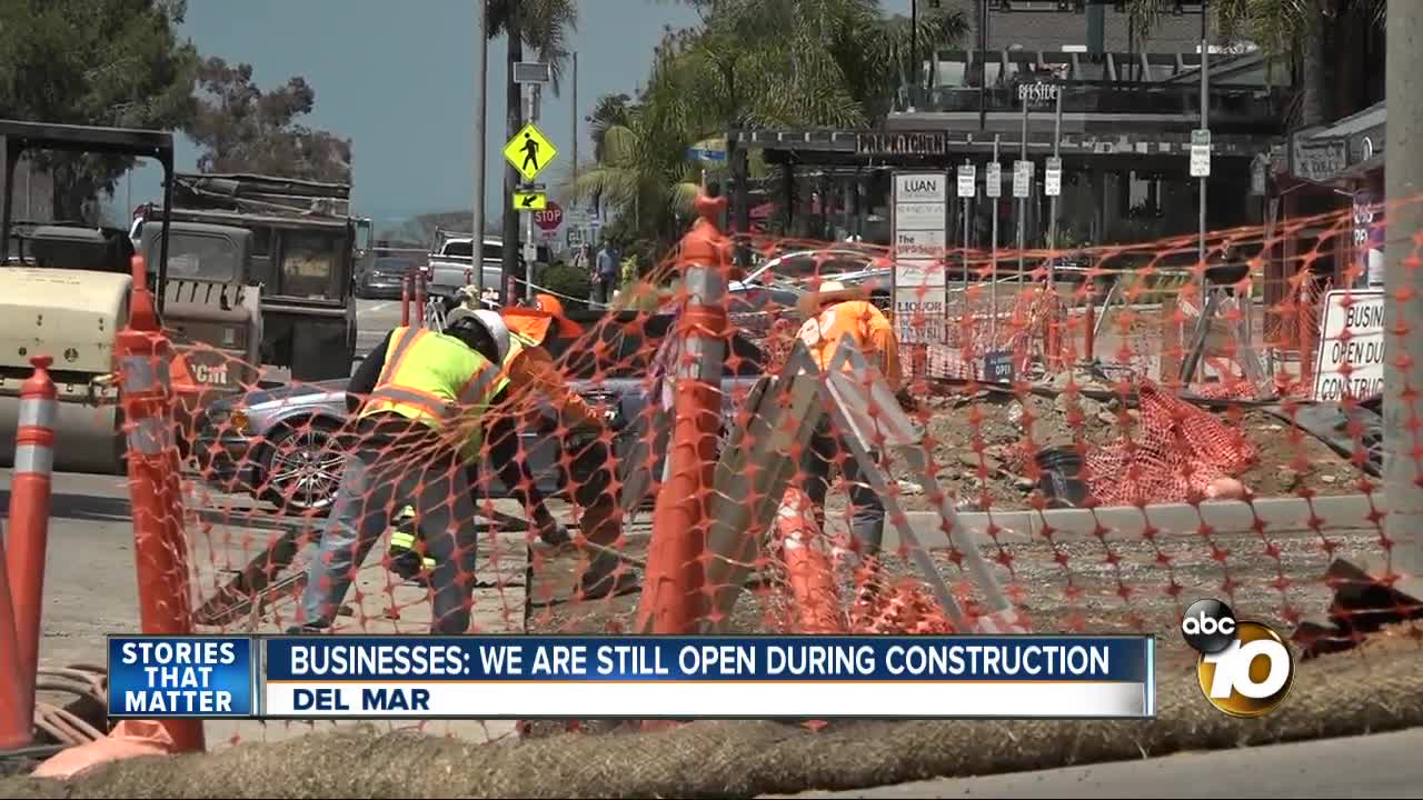 Del Mar's Downtown Streetscape Project construction frustrating businesses