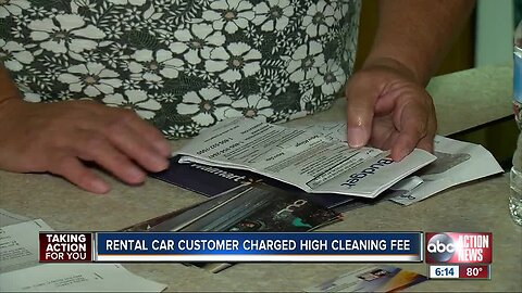 Pasco woman warns of rental car cleaning fees after day at the beach