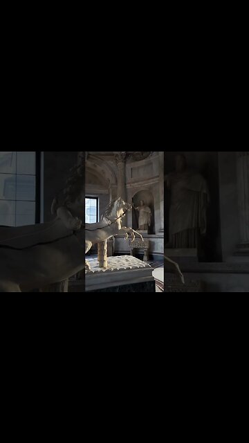 Amazing marble exhibits in the Museum of Rome