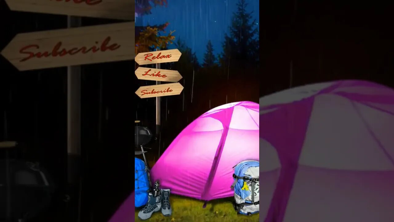 MAGIC TENT 😵‍💫 Relaxing Rain Sounds - ASMR Mood Lightning Tent