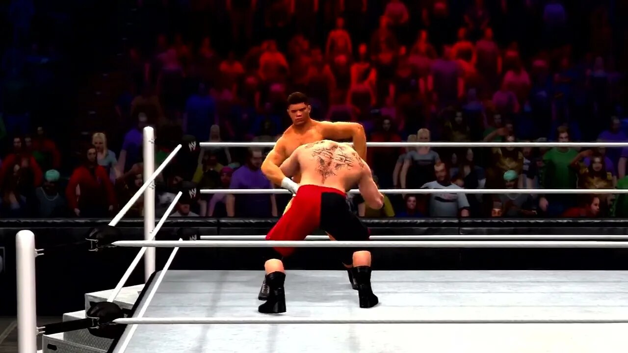 WWE '13 Gameplay Brock Lesnar vs Cody Rhodes