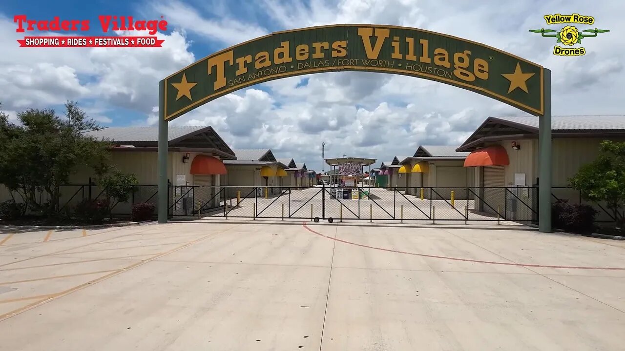 A Quick Drone Fly Thru at Traders Village San Antonio #fleamarkets #rides #games #shopping #avata