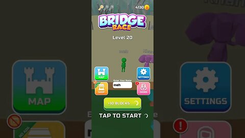 Bridge race level: 20