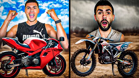 Insane Street Bike Vs Dirt Bike Challenge!