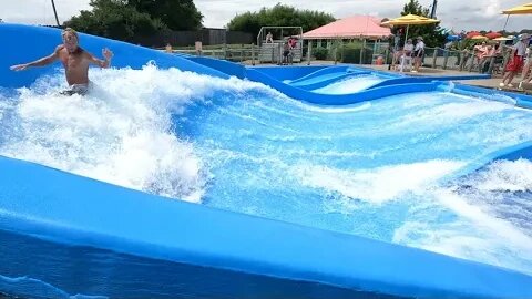 flowrider - Andrew - 8 at Soak City, Kings Island