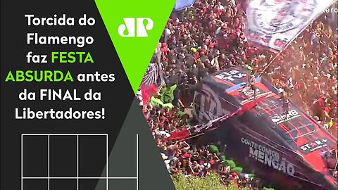 AEROFLA DE ARREPIAR! OLHA a FESTA ABSURDA da torcida do Flamengo HOJE antes da FINAL da Libertadores