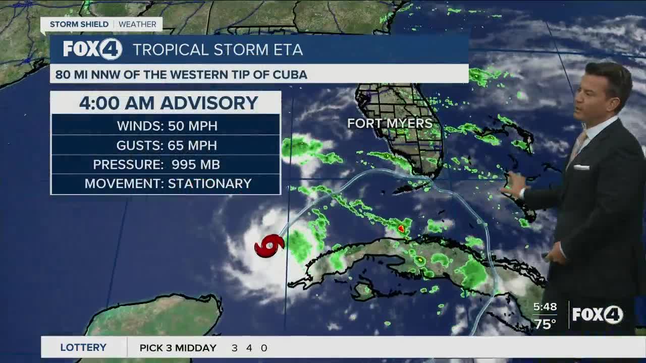 Tropical Storm Eta and Theta Update