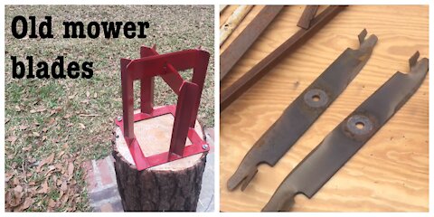 Repurpose old mower blades(WELDING PROJECT)