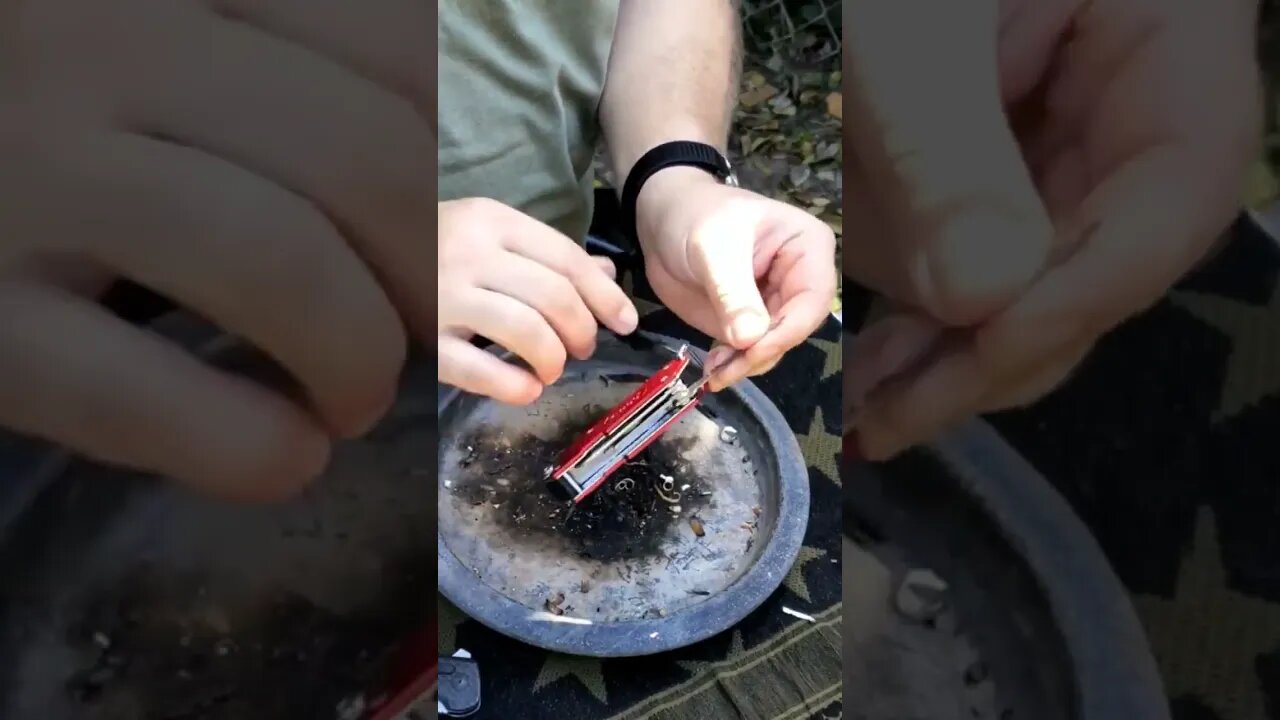 ZIPPO 🔥 Fire starting multitool #shorts #knifeshorts