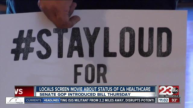 Local groups attend movie screening at Maya Cinemas about status of healthcare