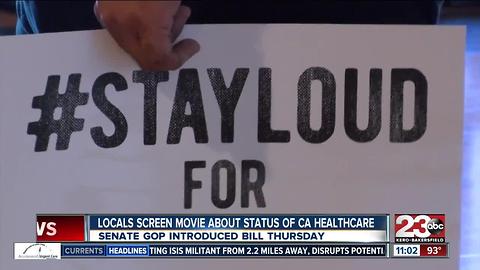 Local groups attend movie screening at Maya Cinemas about status of healthcare