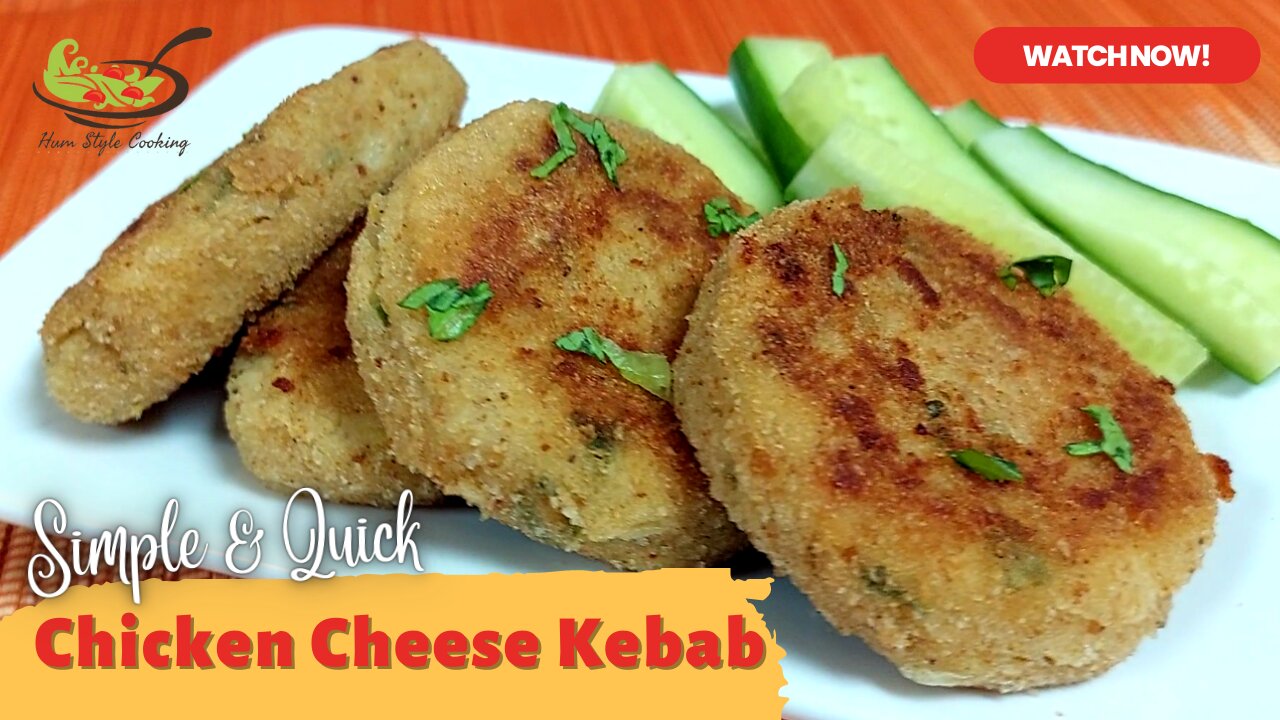 Simple & Quick Chicken Cheese Kebab | Kids Special | Cheese | Kebab