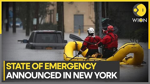 New York: Heavy rain floods streets, emergency announced, Gov warns of life-threatening storm