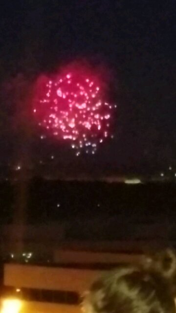 Wonderful Fireworks on a Beautiful Night