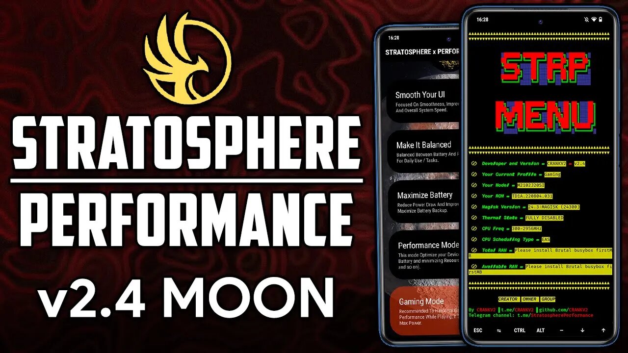 STRATOSPHERE PERFORMANCE v2.4 MOON | MÁXIMA DESEMPENHO ATÉ EM CELULARES FRACOS | Magisk Module ROOT