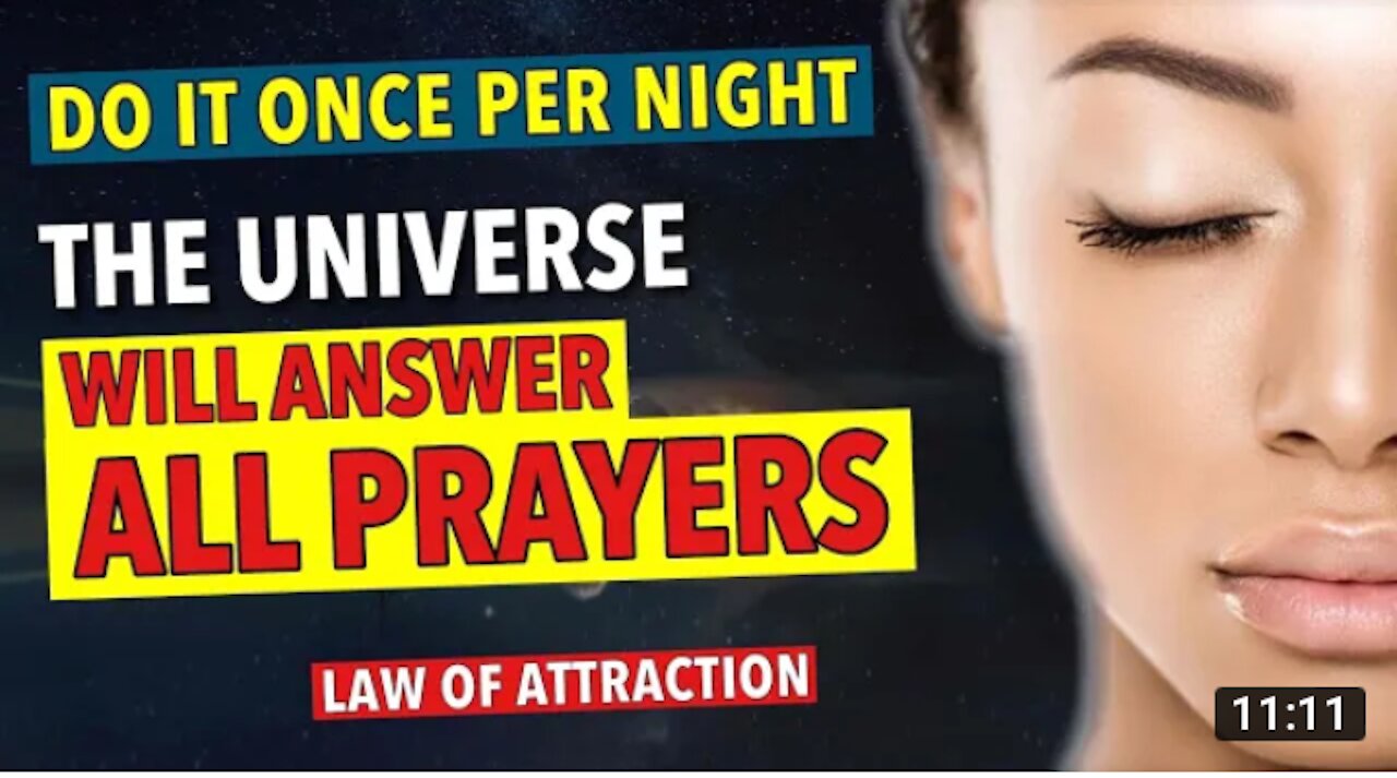 "10 Minutes Before You Sleep" ALL PRAYERS WILL BE ANSWERED Law of Attraction Meditation