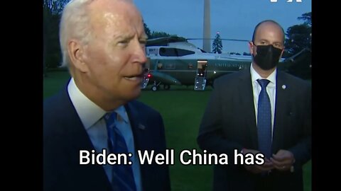 Biden on China's Incursion of Taiwan Airspace.