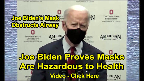 Masked Biden Heard Gasping For Oxygen at News Conference