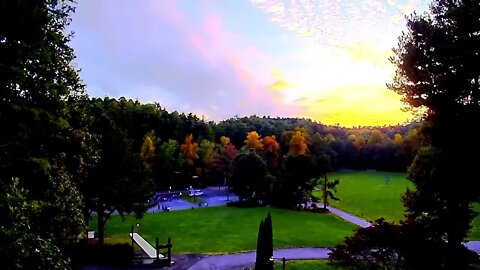 Sunset at the WILDS in Brevard, NC