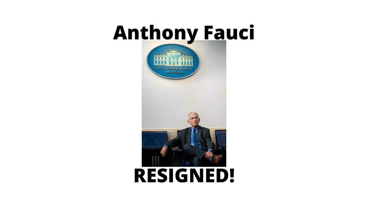 Anthony Fauci resigning this year