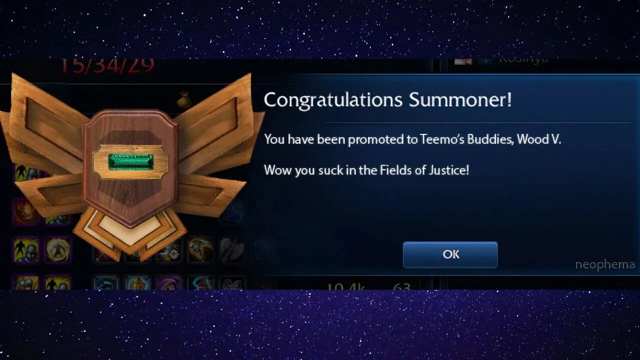 League Of Wood I Mean Legends lol