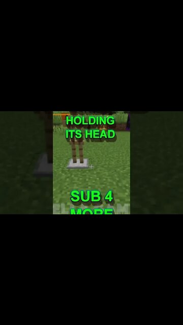 Minecraft: How To Make A Zombie Holding Its Head