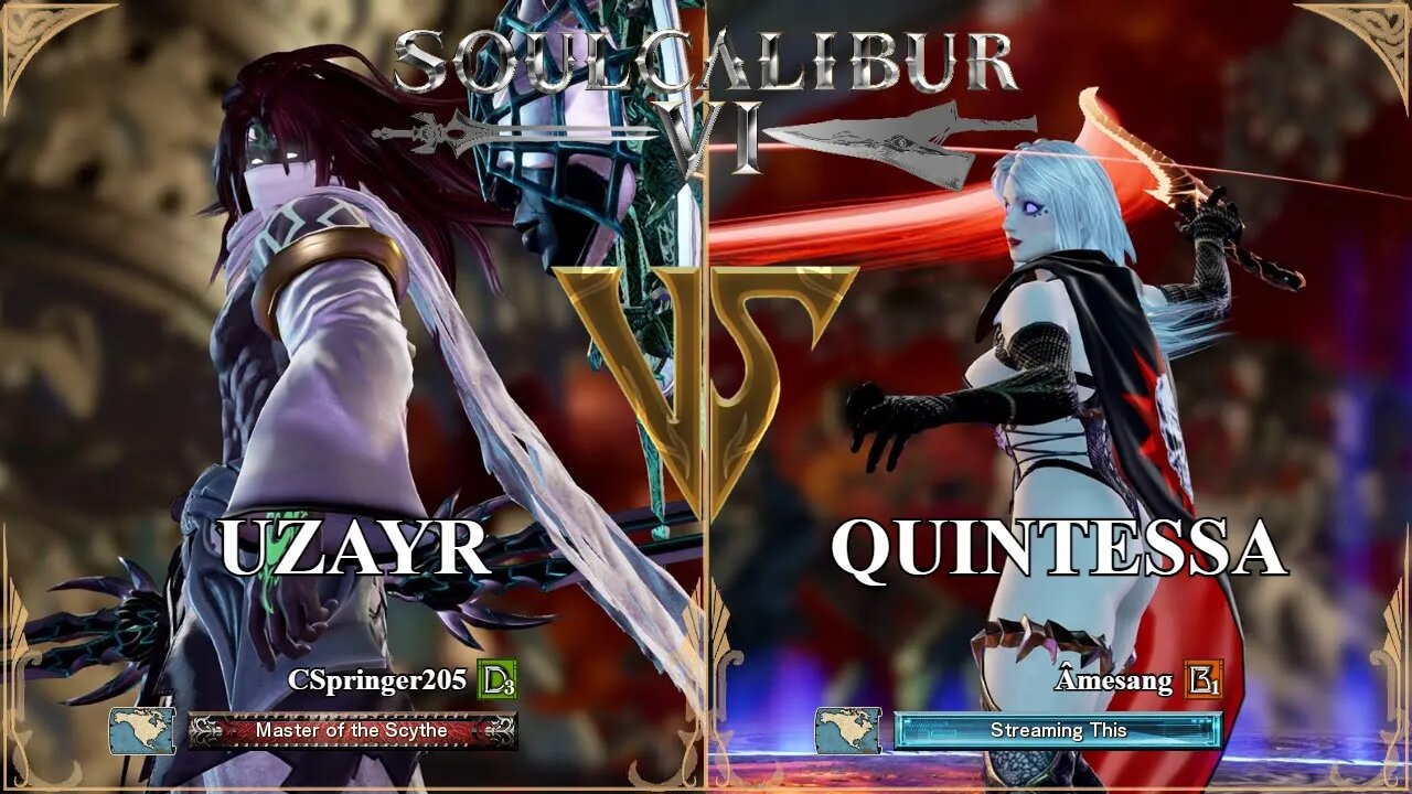 SoulCalibur VI — CSpringer205 (Uzayr) VS Amesang (Quintessa) | Xbox Series X Ranked