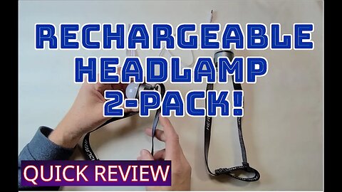 Victoper Rechargeable LED Head Flashlight. Affordable and a 2 Pack!