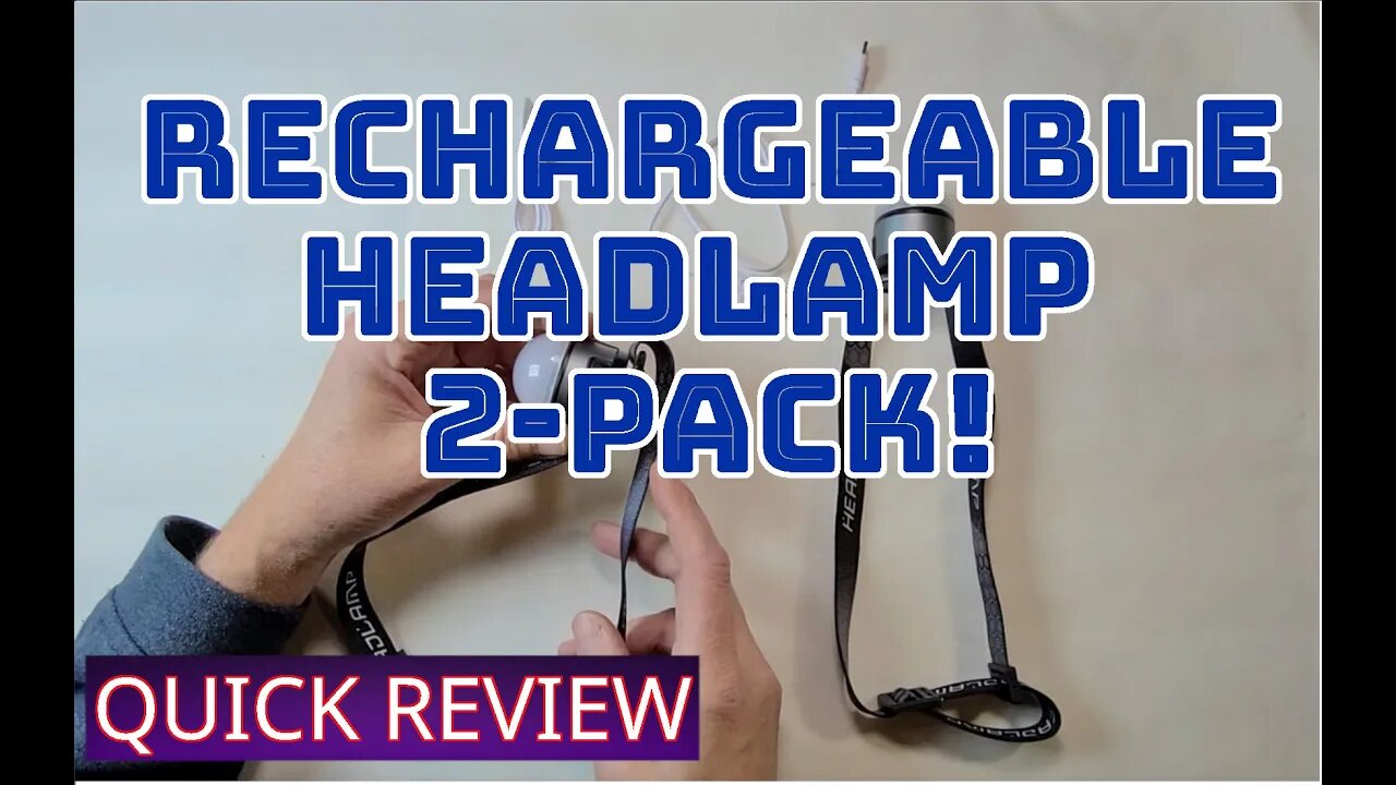 Victoper Rechargeable LED Head Flashlight. Affordable and a 2 Pack!