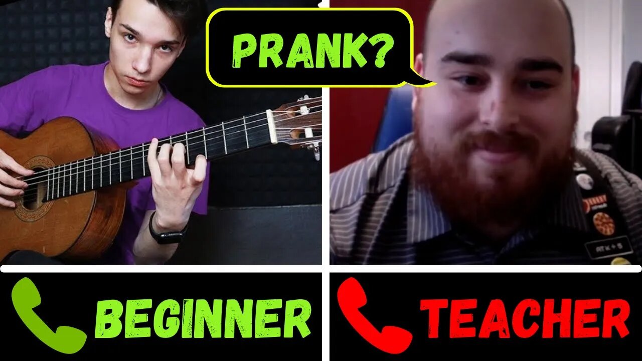 A GUITARIST pretends to be a BEGINNER WITH FOREIGN GUITAR TEACHERS #1