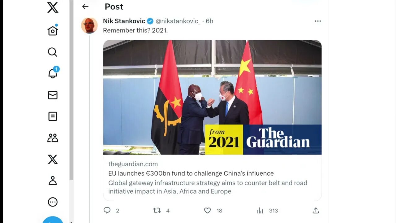 從與中國“一帶一路”競爭的提議中，我們看到了西方選舉制的一個特點