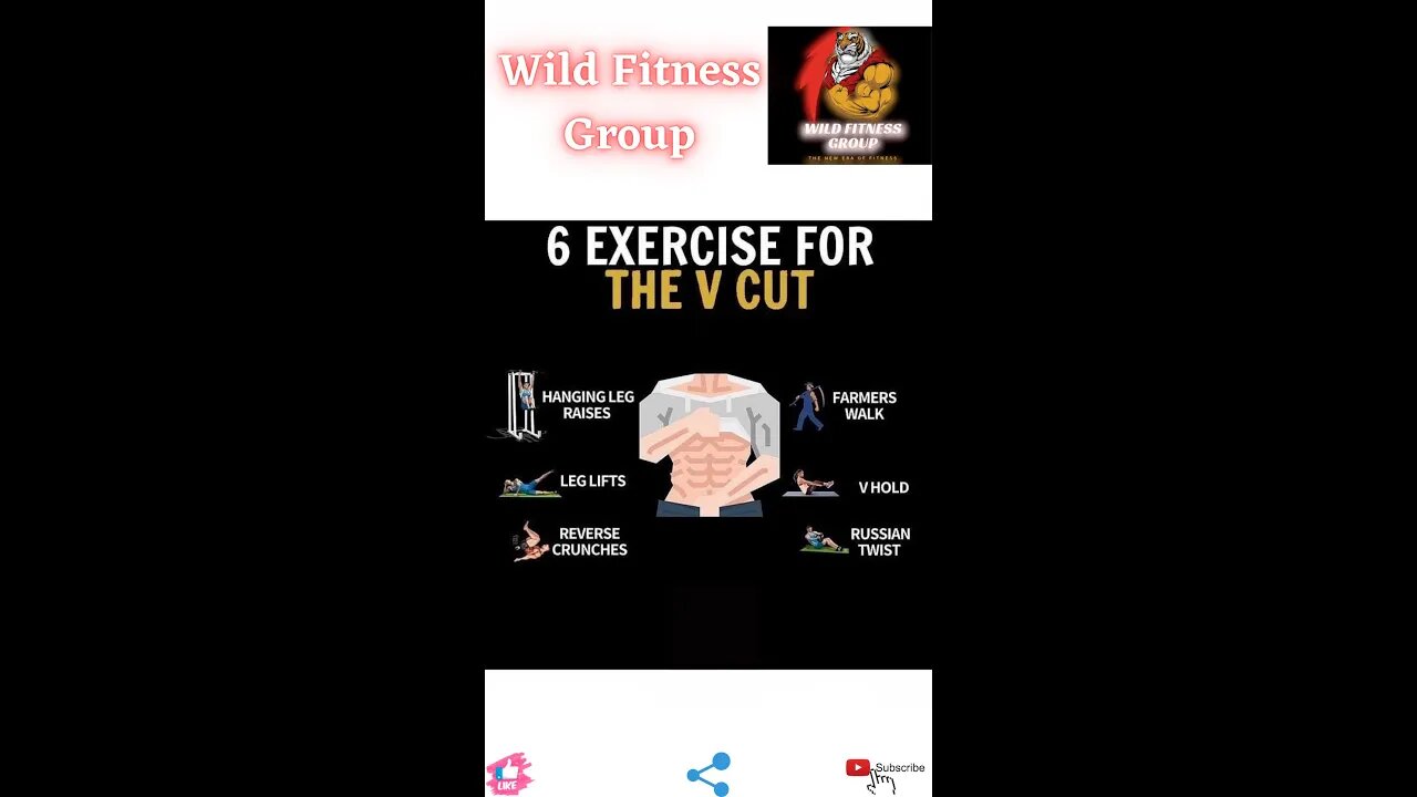 🔥6 exercises for the v cut🔥#fitness🔥#wildfitnessgroup🔥#shorts🔥