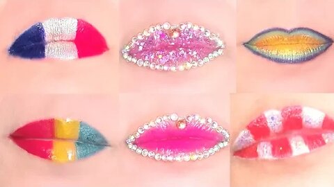 Lip Makeup Compilation Art Design