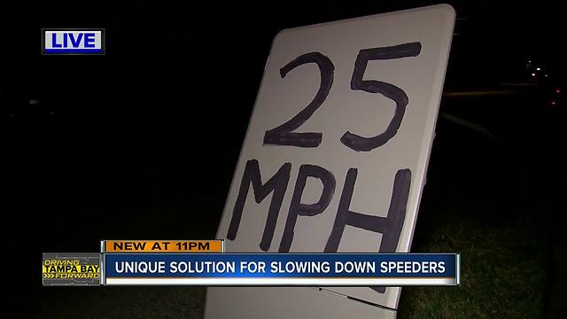 Neighbor posts homemade speed limit sign to reduce dangerous driving along South Church Avenue | Driving Tampa Bay Forward