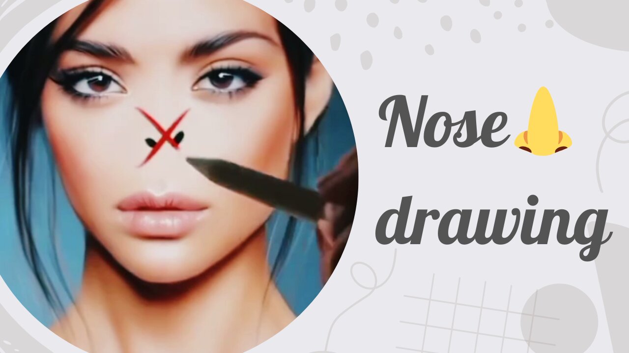 Drawing a nose !! How to make a nose