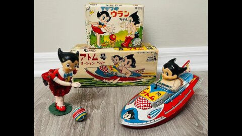 Uran-Chan bouncing ball & Astro Boy Boat MIB