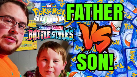 Father Son Pack Battle! Battle Styles! Who Will Win? Pokemon Cards!