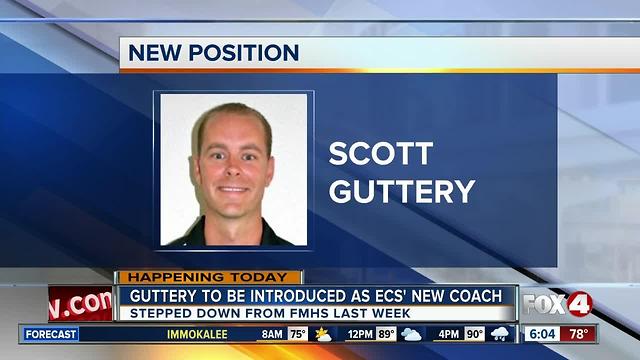 Guttery to be introduced as ECS coach at 11:00 Monday morning