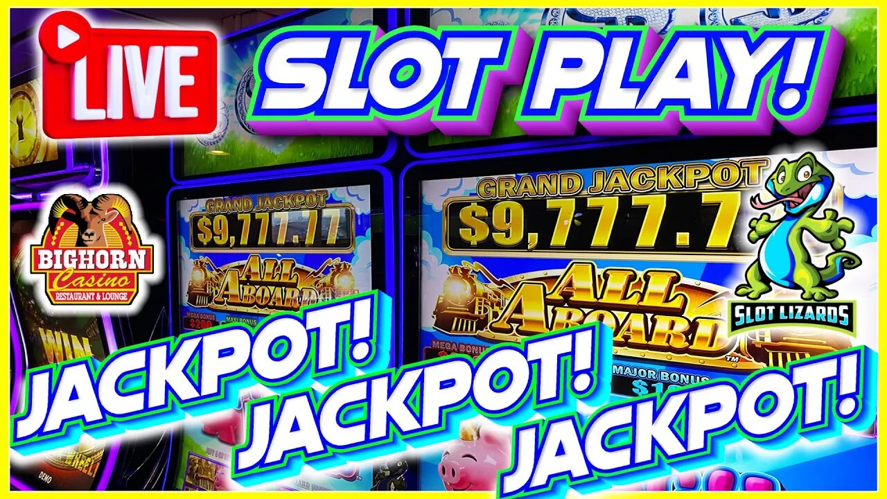 🔴 LIVE SLOTS!!! LET'S GET JACKPOTS! ANOTHER GRAND!!! BIGHORN CASINO