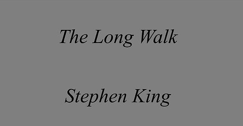 The Long Walk Part 1 - Stephen King - Audiobook