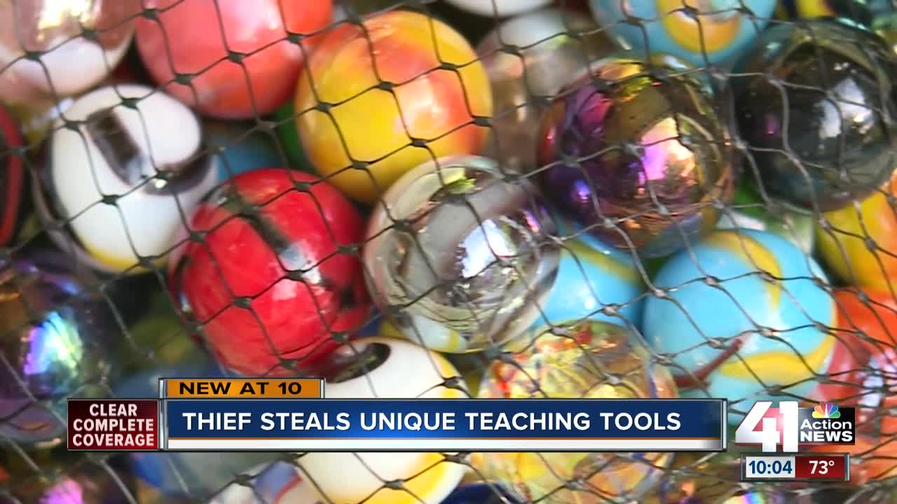 Shawnee instructor loses cherished marbles in car theft