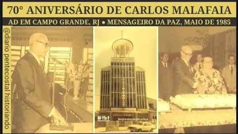 PASTOR CARLOS MALAFAIA RECEBEU HOMENAGEM PELOS 70 ANOS DE IDADE ● ASSEMBLEIA DE DEUS, CAMPO GRANDE