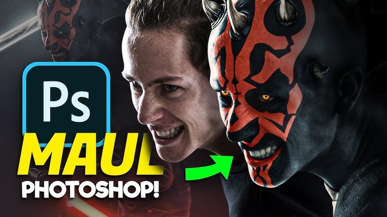 I turned my self into a devil | Photoshop