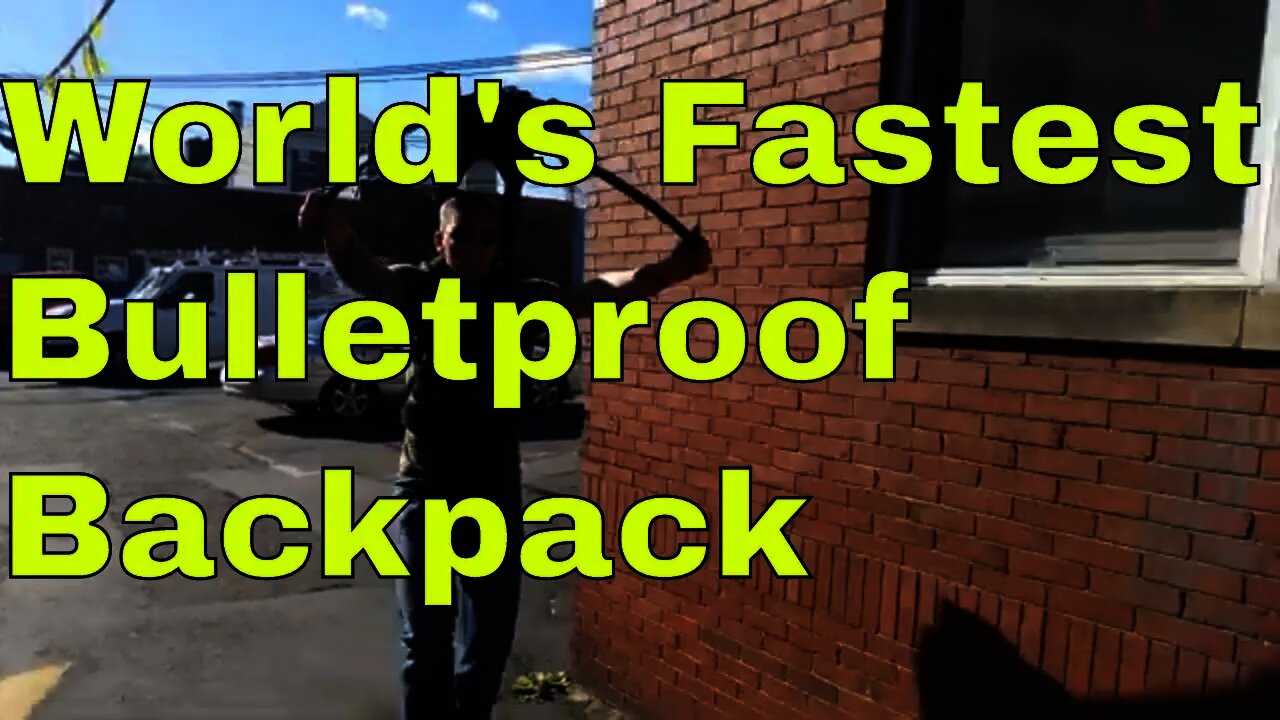 🌎 World's Fastest ⏩ Bulletproof Backpack 🛡 🔫